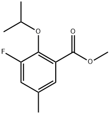 Methyl 3-fluoro-2-isopropoxy-5-methylbenzoate,2110836-19-4,结构式