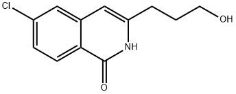 6-Chloro-3-(3-hydroxypropyl)isoquinolin-1(2H)-one Struktur