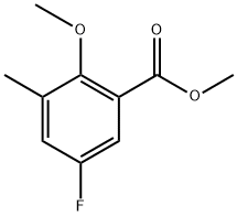 Methyl 5-fluoro-2-methoxy-3-methylbenzoate Structure
