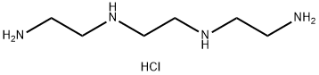 1,2-Ethanediamine, N1,N2-bis(2-aminoethyl)-, hydrochloride (1:) 化学構造式