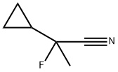 2-Cyclopropyl-2-fluoro-propionitrile,2112390-71-1,结构式