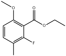 ethyl 2-fluoro-6-methoxy-3-methylbenzoate Structure