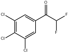 2,2-Difluoro-1-(3,4,5-trichlorophenyl)ethanone Structure