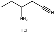 3-aminopentanenitrile hydrochloride 化学構造式
