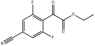 ethyl 2-(4-cyano-2,6-difluorophenyl)-2-oxoacetate 结构式