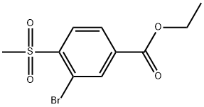 Ethyl 3-bromo-4-(methylsulfonyl)benzoate Structure