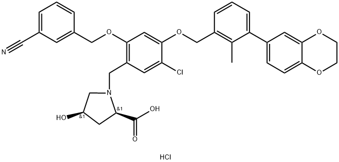 BMS-1166 HCl, 2113650-05-6, 结构式