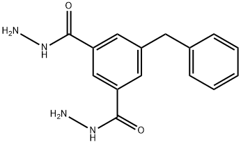 1,3-Benzenedicarboxylic acid, 5-(phenylmethyl)-, 1,3-dihydrazide 结构式