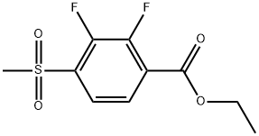 Ethyl 2,3-difluoro-4-(methylsulfonyl)benzoate Structure