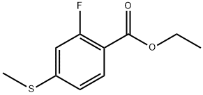 ethyl 2-fluoro-4-(methylthio)benzoate Structure