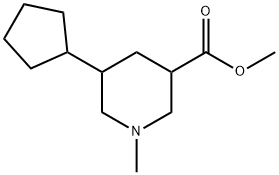 methyl5-cyclopentyl-1-methylpiperidine-3-carboxylate,2114272-69-2,结构式