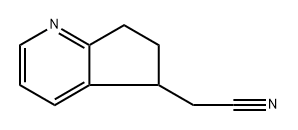 2-(6,7-dihydro-5H-cyclopenta[b]pyridin-5-yl)acetonitrile,2114749-85-6,结构式