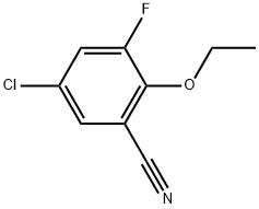 5-Chloro-2-ethoxy-3-fluorobenzonitrile Structure