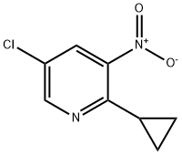 5-氯-2-环丙基-3-硝基吡啶 结构式