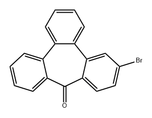 9H-tribenzo [ A, C, e ] cycloheptene-9-one, 6-bromo - Struktur
