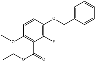 Ethyl 3-(benzyloxy)-2-fluoro-6-methoxybenzoate Structure