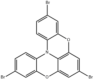 3,7,11-tribromobenzo[5,6][1,4]oxazino[2,3,4-kl]phenoxazine Structure