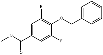 methyl 4-(benzyloxy)-3-bromo-5-fluorobenzoate Struktur