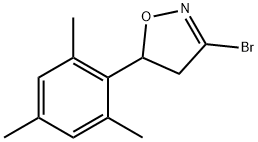 Isoxazole, 3-bromo-4,5-?dihydro-5-(2,4,6-trimethylphenyl)?- Structure