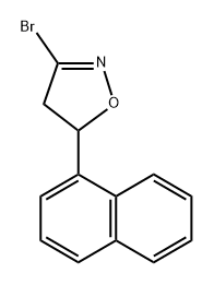 Isoxazole, 3-bromo-4,5-dihydro-?5-(1-naphthalenyl)- Structure