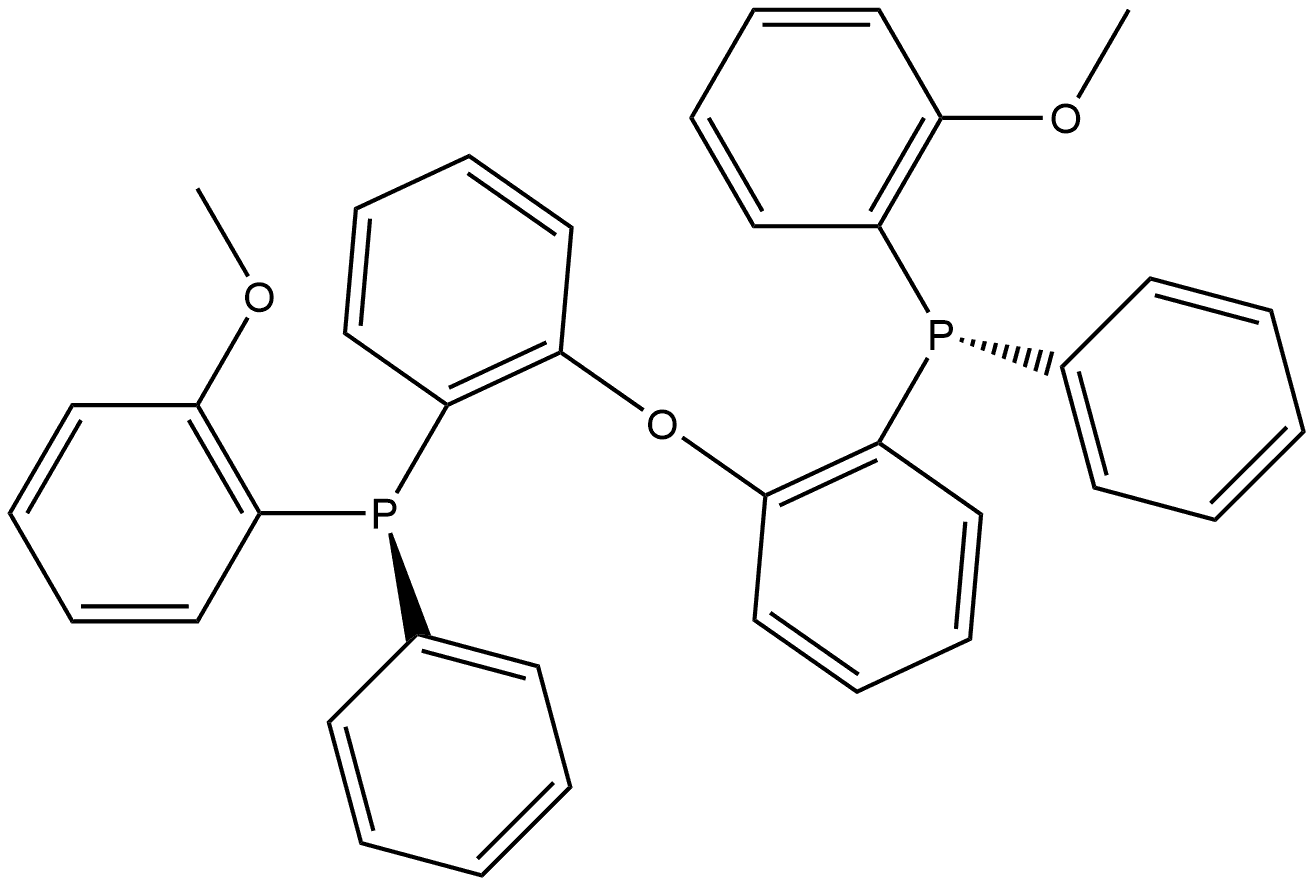 (1S,1'S)-(-)-(Oxybis(2,1-phenylen))bis((2-methoxyphenyl)(phenyl)phosphine) Struktur