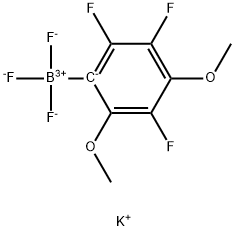 Borate(1-), trifluoro(2,3,5-trifluoro-4,6-dimethoxyphenyl)-, potassium (1:1), (T-4)- Structure