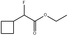 Cyclobutaneacetic acid, α-fluoro-, ethyl ester Structure