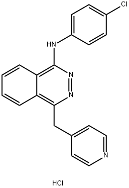 1-Phthalazinamine, N-(4-chlorophenyl)-4-(4-pyridinylmethyl)-, hydrochloride (1:1) 结构式