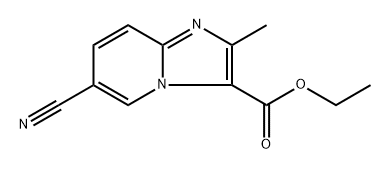 ethyl 6-cyano-2-methylimidazo[1,2-a]pyridine-3-carboxylate Struktur