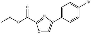 4-(4-Bromo-phenyl)-oxazole-2-carboxylic acid ethyl ester 结构式