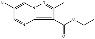 ethyl 6-chloro-2-methylpyrazolo[1,5-a]pyrimidine-3-carboxylate Structure