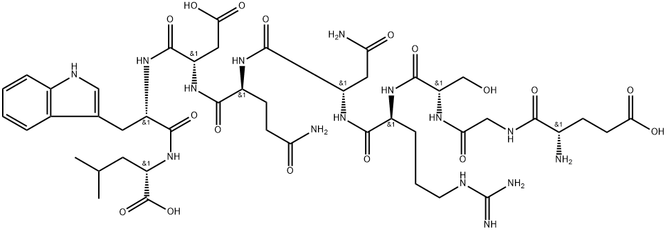 L-Leucine, L-α-glutamylglycyl-L-seryl-L-arginyl-L-asparaginyl-L-glutaminyl-L-α-aspartyl-L-tryptophyl-|GP100 (25-33), MOUSE