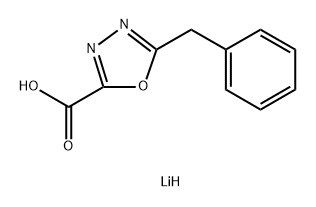 lithium(1+) 5-benzyl-1,3,4-oxadiazole-2-carboxylate Structure