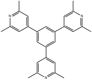 1,3,5-三(2,6-二甲基吡啶-4-基)苯 结构式