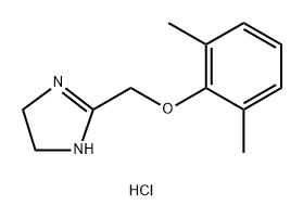 1H-Imidazole, 2-[(2,6-dimethylphenoxy)methyl]-4,5-dihydro-, hydrochloride (1:1) 结构式