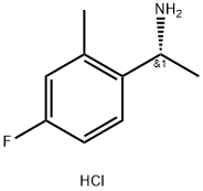(R)-1-(4-氟-2-甲基苯基)乙胺盐酸盐,2126142-92-3,结构式