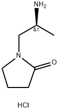 1-[(2S)-2-Aminopropyl]pyrrolidin-2-one hydrochloride Structure