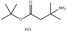 tert-butyl 3-amino-3-methylbutanoate hydrochloride Structure