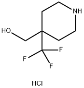 [4-(trifluoromethyl)piperidin-4-yl]methanol hydrochloride|