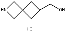 2-Azaspiro[3.3]heptane-6-methanol, hydrochloride (1:1) 化学構造式