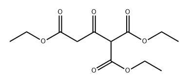 1,1,3-Propanetricarboxylic acid, 2-oxo-, 1,1,3-triethyl ester 化学構造式