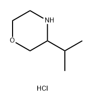 Morpholine, 3-(1-methylethyl)-, hydrochloride,2130813-06-6,结构式