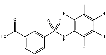 3-(Anilinosulfonyl)benzenecarboxylic Acid-d5 Structure