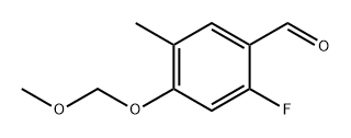 2-Fluoro-4-(methoxymethoxy)-5-methylbenzaldehyde Struktur