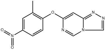 7-(2-甲基-4-硝基苯基)-1,2,4-三唑伦[4,3-C]嘧啶 结构式