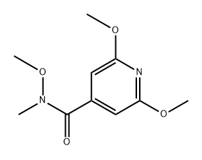 2,6-Dimethoxy-N-methoxy-N-methyl-4-pyridinecarboxamide,2131782-60-8,结构式