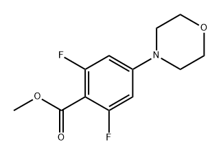 Methyl 2,6-difluoro-4-morpholinobenzoate Struktur