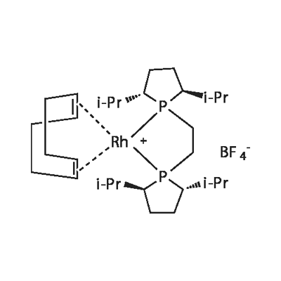 1,2-双((2S,5S)-2,5-二异丙基磷杂环戊烷基)乙烷(环辛二烯)铑(I) 四氟硼酸盐,213343-68-1,结构式