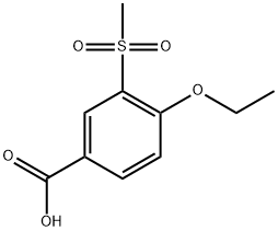 4-Ethoxy-3-(methylsulfonyl)benzoic acid 结构式