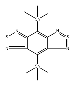 2λ4δ2-Benzo[1,2-c:4,5-c']bis[1,2,5]thiadiazole, 4,8-bis(trimethylstannyl)- 结构式